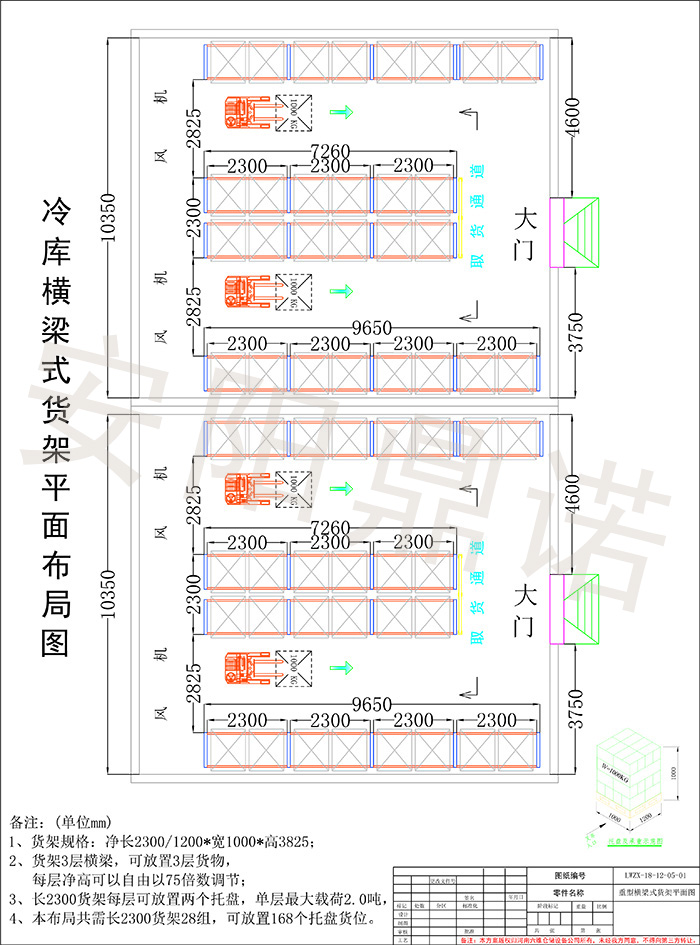 安陽鼎諾醫藥行業倉庫貨架設計布局方案